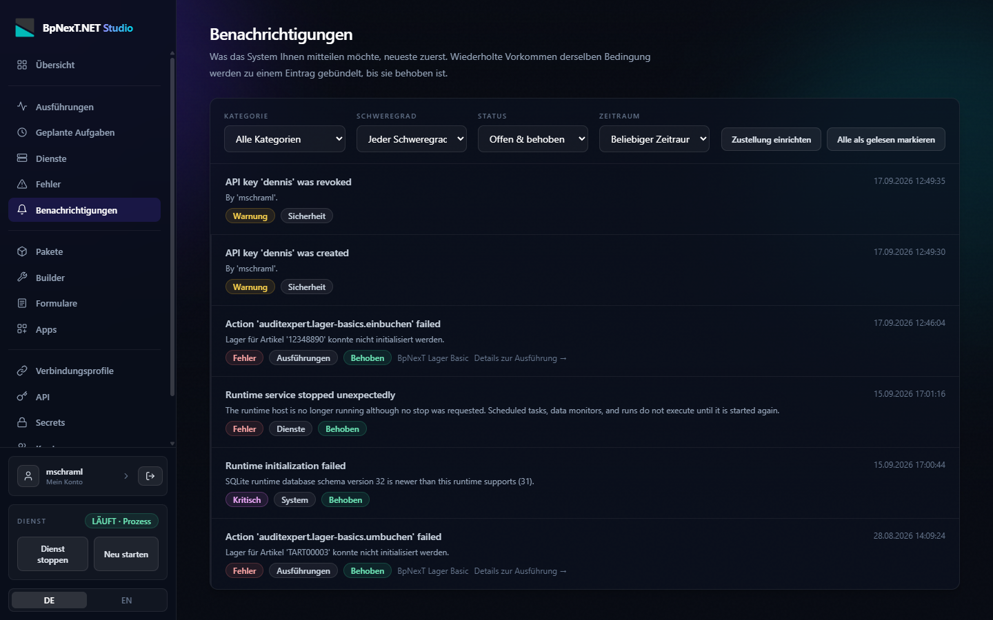 Benachrichtigungen